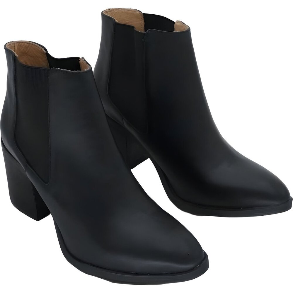 Nisolo Women's Heeled Slip-on Waterproof Leather Chelsea Boots Size 11 - Picture 4 of 6